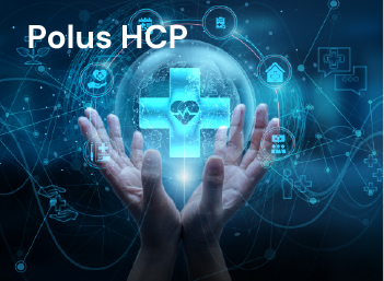 Hands holding a glowing digital healthcare icon surrounded by connected medical symbols representing data integration and innovation in healthcare.